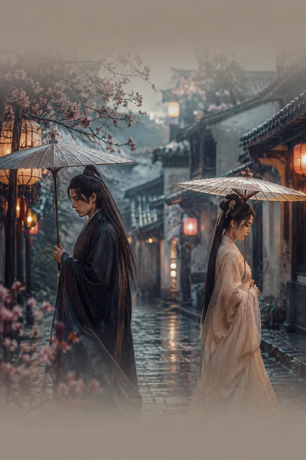 清晨市场的人们海报